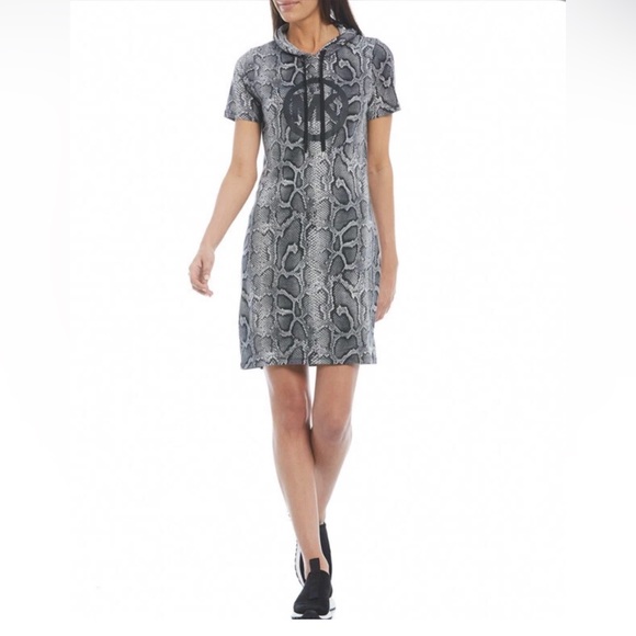 Michael Kors Dresses & Skirts - Michael Kors Black and Gray Snake Print Mini Dress